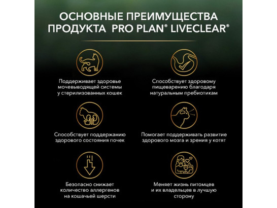 Pro Plan LiveClear для котят Kitten, 1.40кг