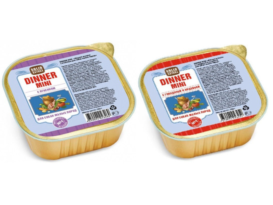 Корм Солид Натура Диннер д/с мелк.пород 150г, конс.