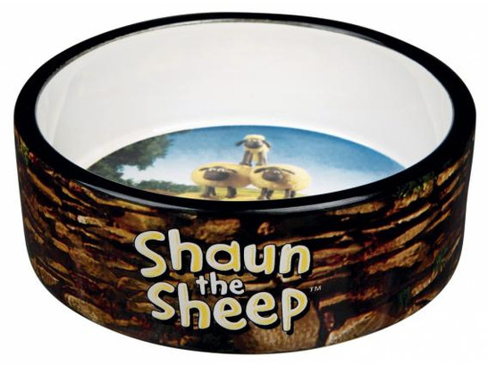 Миска керамическая Трикси Shaun the Sheep 0,3л, d12см, коричневый