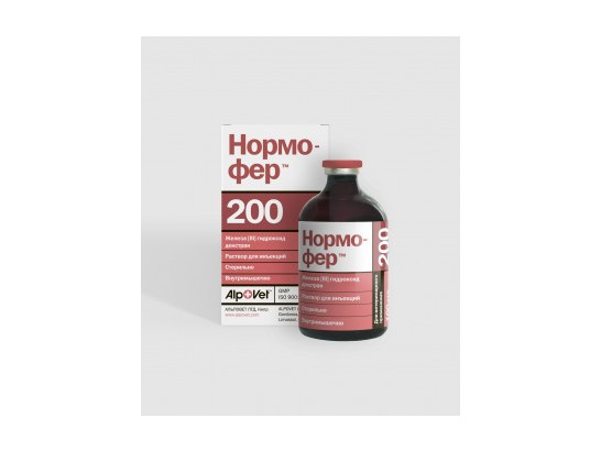 Нормофер 200 раствор 100 мл, 50шт.упак, Alpovet