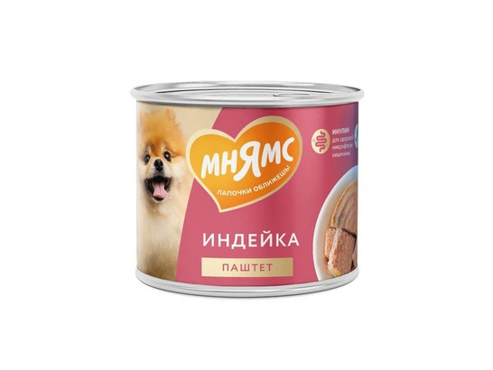 Мнямс Паштет д/с 200г Комфортное пищеварение, Индейка, конс.