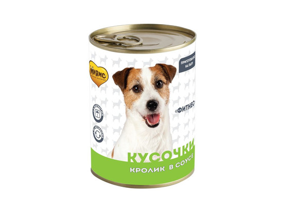 Мнямс Кусочки в соусе д/с 400г Фитнес, Кролик, конс.