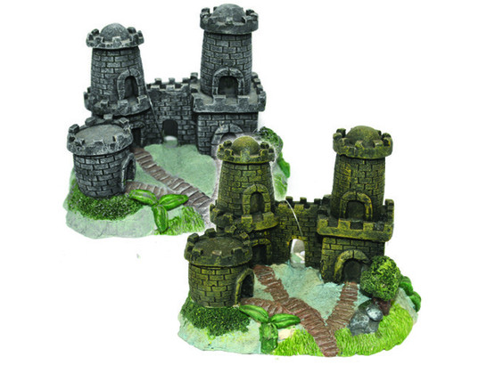 Грот Prime Замок с двумя башнями 13*8*10см