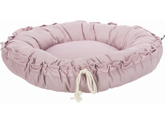 Лежак Трикси Felia с бортиком, 50см,круг,серый 