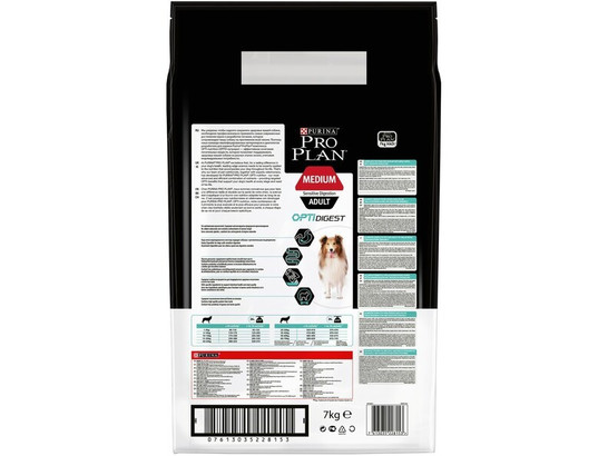 Pro Plan для собак средних пород Medium Adult Чувств.пищ., Ягненок, 7.0кг