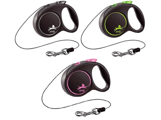 Поводок-рулетка Flexi Black Design cord S 5m 12 kg