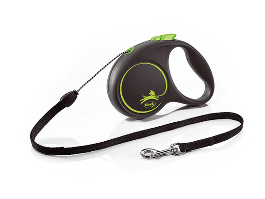 Поводок-рулетка Flexi Black Design cord S 5m 12 kg