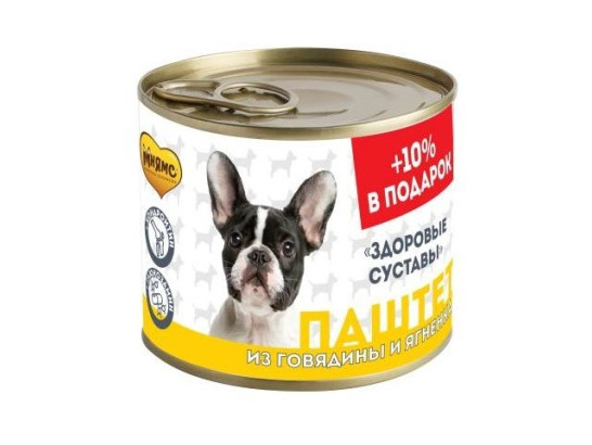 Мнямс Паштет д/с 220г Здоровые суставы, Говядина и ягненок, конс. 