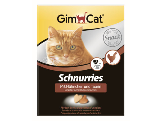 GIMCAT Сердечки с курицей и таурином 420 г (30011)