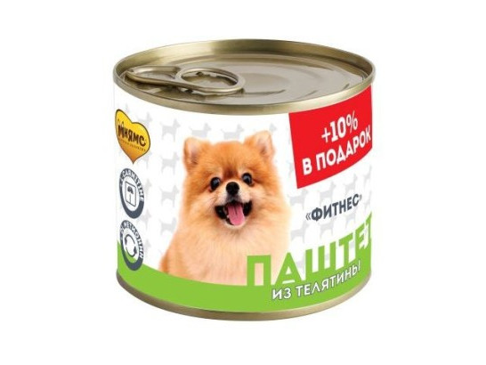 Мнямс Паштет д/с 220г Фитнес, Телятина, конс. (200г+10% в подарок)