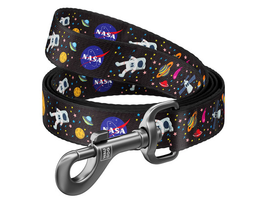 Поводок 20мм 122см Waudog Nylon с рисунком NASA