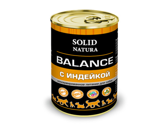 Корм Солид Натура Баланс д/с 340г, конс.