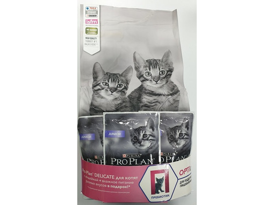 Корм Про План д/котят 1,5кг + 3пауча*85г для котят