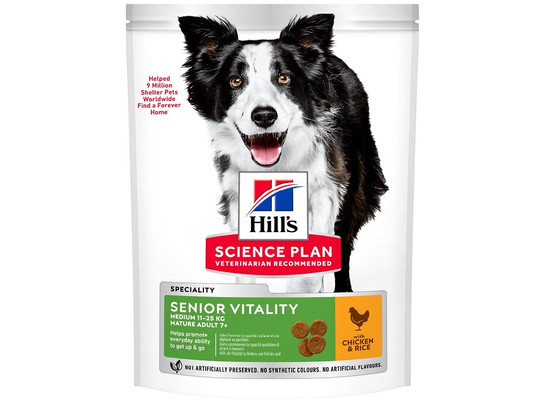 Hill`s для собак Science Plan Senior Vitality Medium Mature Adult 7+, 0.8кг