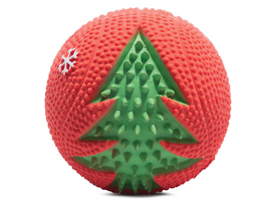 Игрушка д/с Триол NEW YEAR Мяч с елкой, d7,5см, латекс