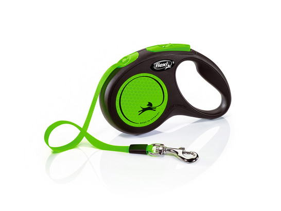 Поводок-рулетка Flexi New Neon tape M 5m 25kg