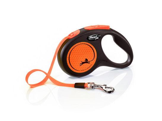 Поводок-рулетка Flexi New Neon tape M 5m 25kg