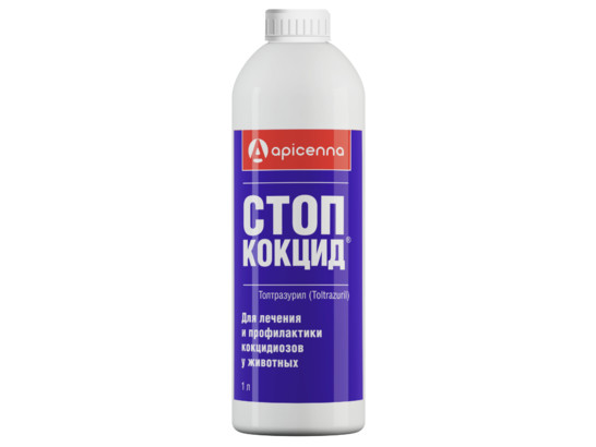 Стоп Кокцид 5% 1 л суспензия оральная, 6 шт.упак., Апиценна