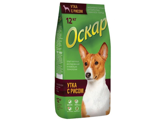 Оскар д/с всех пород Утка с рисом 12кг*