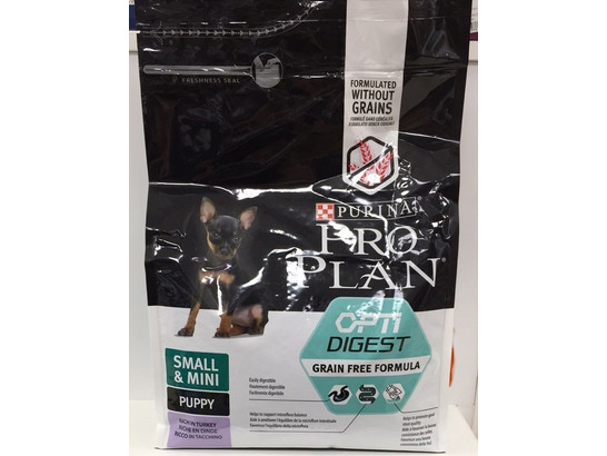 Pro Plan Grain Free для щенков Small&Min Puppy Чувств.пищев., Индейка, 7.00кг