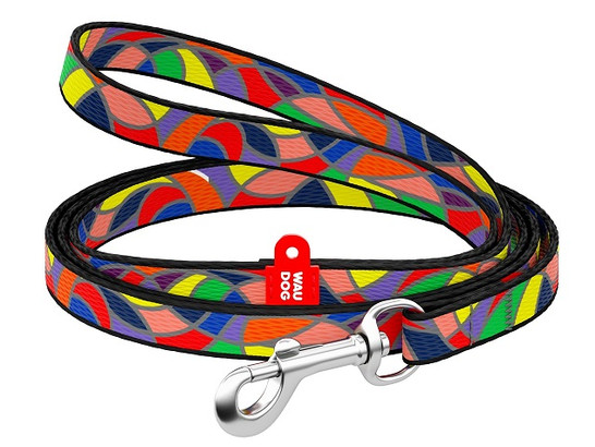 Поводок 10мм 122см Waudog Nylon с рисунком Витраж