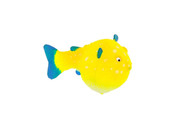 Растение д/аквариума Gloxy Рыба шар на леске желтая, 8*5*5,5см
