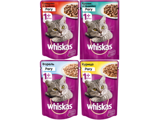 Whiskas 85г в РАГУ, пауч