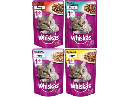 Whiskas 85г в РАГУ, пауч