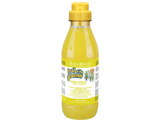 Шампунь ISB Fruit of the Grommer Ginger&Elderbery для любого типа шерсти против раздражений и перхоти 500мл, 30010