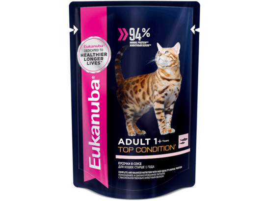 Eukanuba для кошек Adult, 0.085кг, пауч