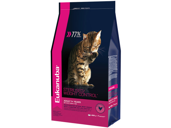 Eukanuba для кошек Sterilised/ Weight Control Adult, 0.4кг