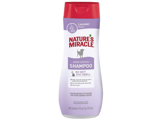 Шампунь Nature's Miracle д/с против запаха с ароматом лаванды 473мл, Lavender Odor Control, 31003