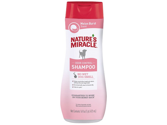 Шампунь Nature's Miracle д/с против запаха с ароматом дыни 473мл, Melon Burst Odor Control, 31003