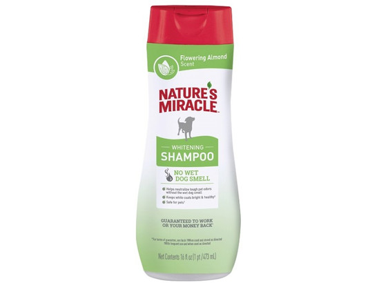 Шампунь Nature's Miracle д/с белых с контролем запаха 473мл, Whitening Odor Control , 31003