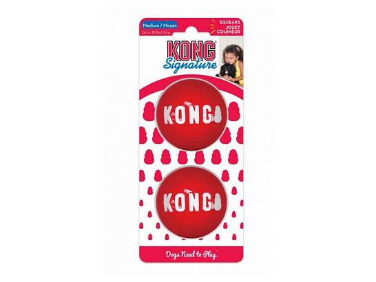 Игрушка д/с Конг Мячик M 2шт., Kong