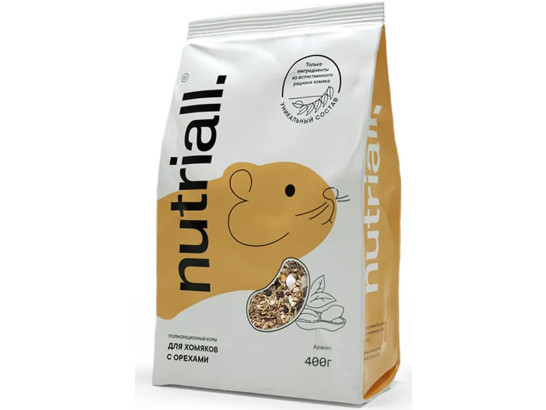 Корм Nutriall 400г д/хомяков с орехом