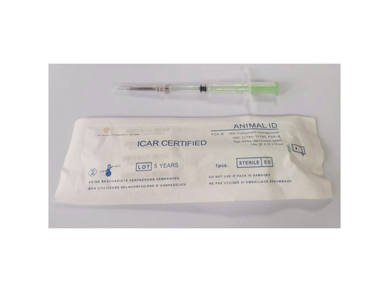 Микрочип в шприце ВТС VetFlex  Animal-ID 2,12х12 мм,арт. 39190