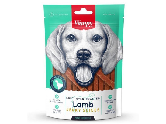 Лакомство Wanpy Dog д/с 100г Соломка из мяса ягнёнка, Wanpy Dog