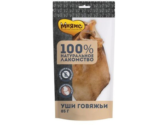 Лакомство Мнямс д/с 85г Уши говяжьи