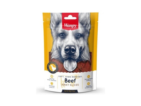 Лакомство Wanpy Dog д/с 100г Соломка из вяленой говядины, Wanpy Dog