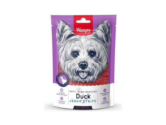 Лакомство Wanpy Dog д/с 100г Утиная соломка, Wanpy Dog