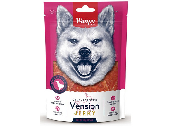 Лакомство Wanpy Dog д/с 100г Филе из оленины, Wanpy Dog