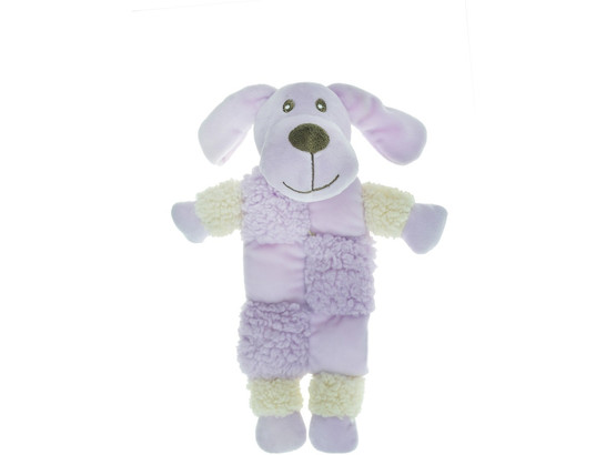 Игрушка д/с AROMADOG Собачка 20см с 3 пищалками, сиреневая