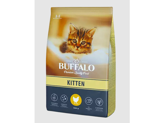 Mr. Buffalo KITTEN сухой корм для котят курица 0.4кг, B101 