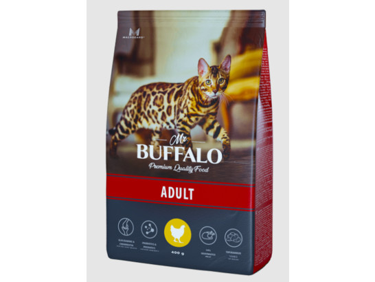 Mr. Buffalo ADULT Сухой корм д/к курица 0,4кг, B104 
