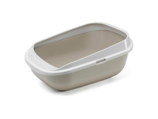 Туалет-лоток Comfy Step 57*42*25h см, серый, Moderna