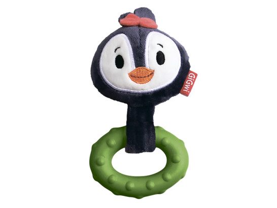Игрушка д/маленьких собак GiGwi Suppa Puppa Пингвин с пищалкой, 15см