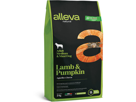 Alleva Natural Adult Lamb & Pumpkin Medium & Maxi 2кг