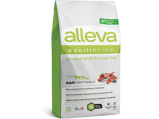 Alleva Equilibrium Sensitive Lamb & Ocean Fish Adult Mini & Medium 2кг
