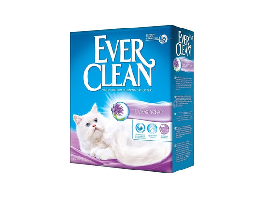 Наполнитель Ever Clean Lavender комкующийся для кошек, с ароматом лаванды 6л